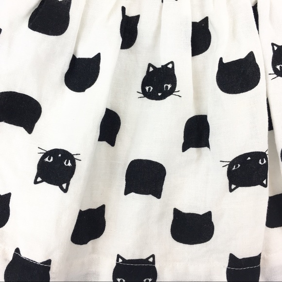 EUC Black & White Kitty Cat Dress - 0-3 Mo… - Picture 5 of 7